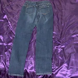 Three button high waisted skinny jeans